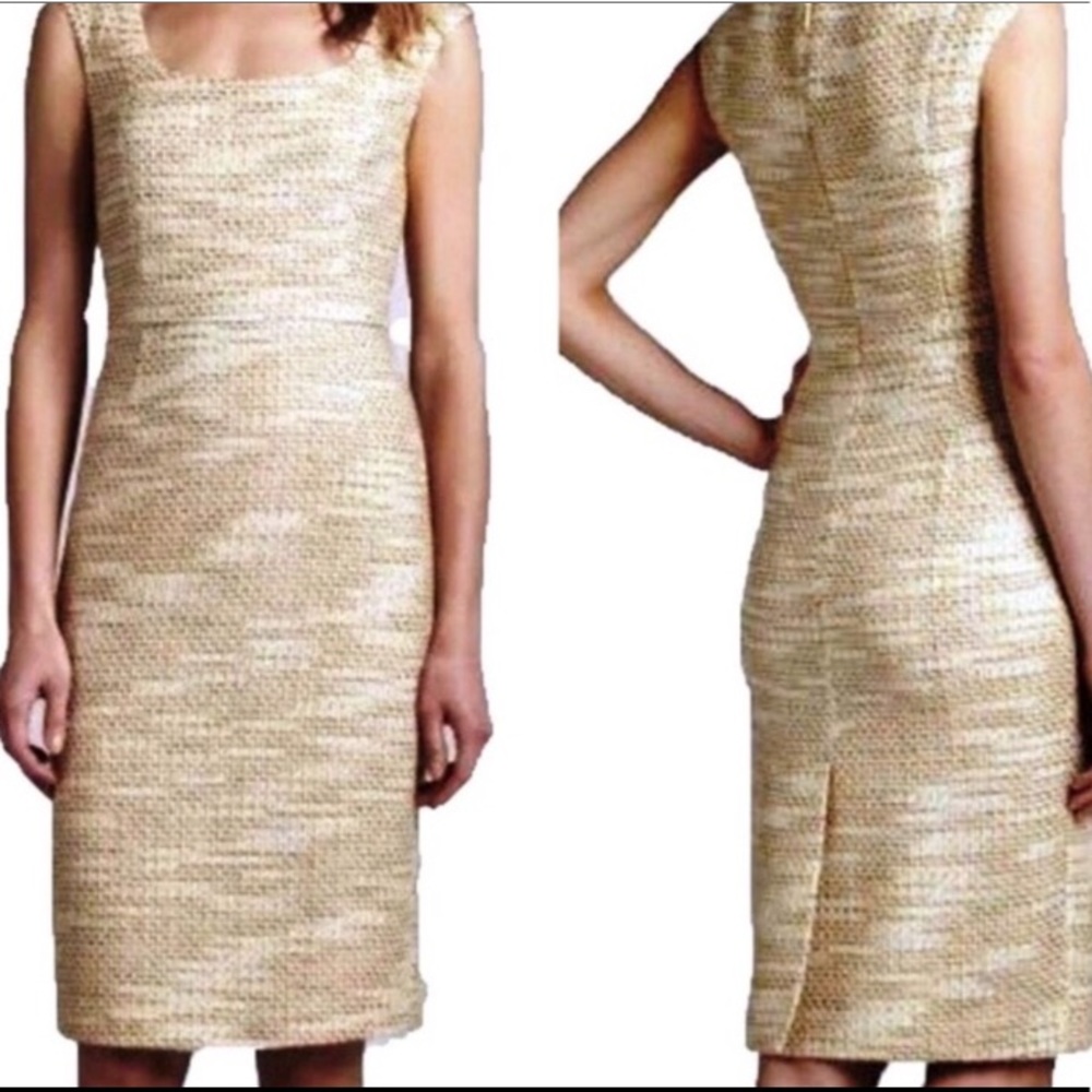 Tory Burch sleeveless tweed sheath dress size 2